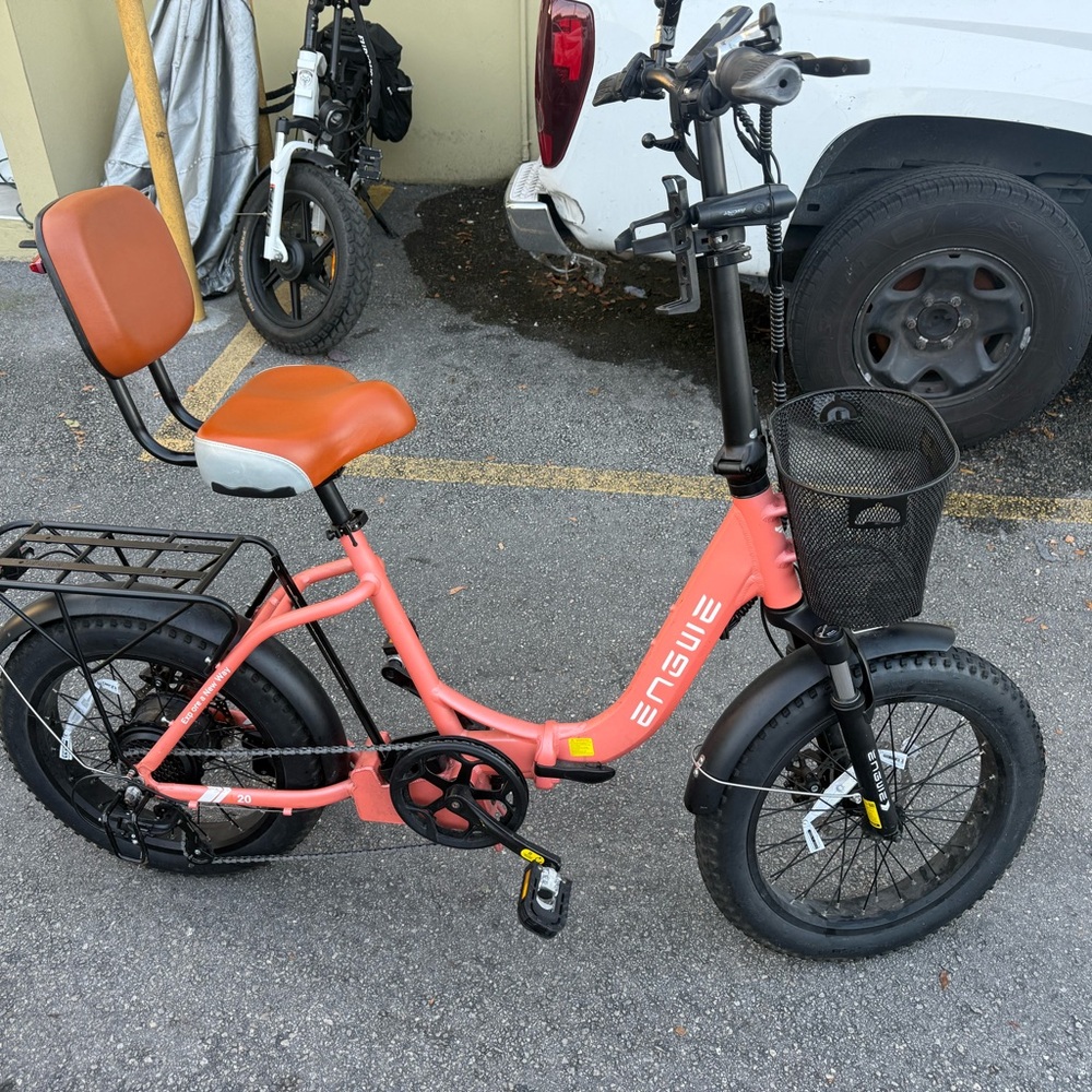 Engwe Electric Bike with Orange Accents